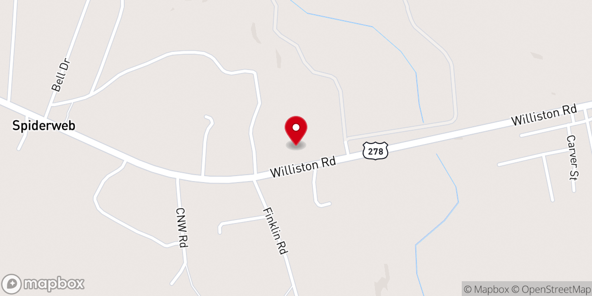 Map showing location of Galilee Missionary Baptist Church