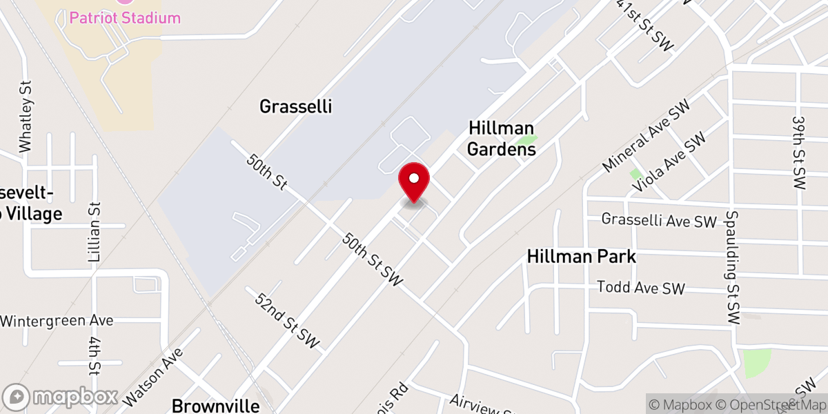 Map showing location of Project Hopewell