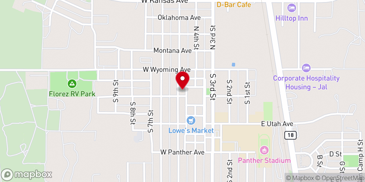 Map showing location of Church of God