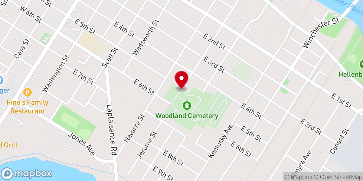 Map showing location of First Wesleyan Church