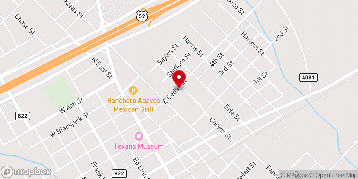 Map showing location of Deliverance and Restoration
