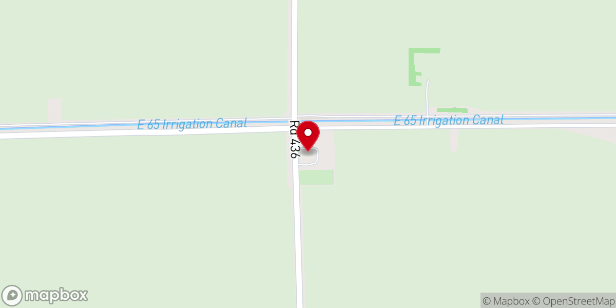 Map showing location of Hope Evangelical Lutheran Church