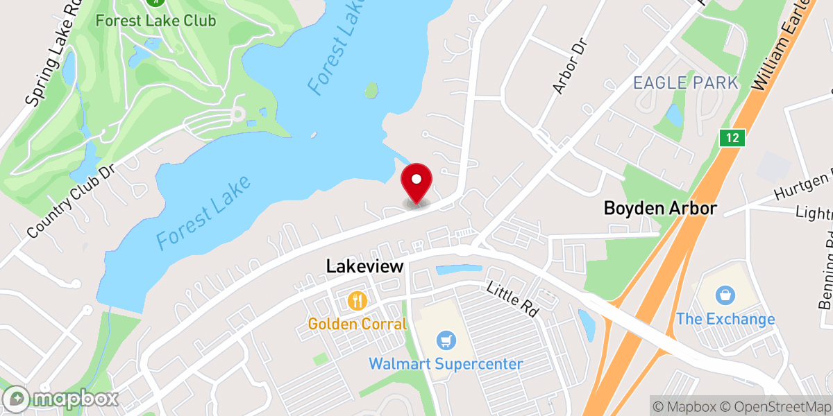 Map showing location of Good Shepherd Day School