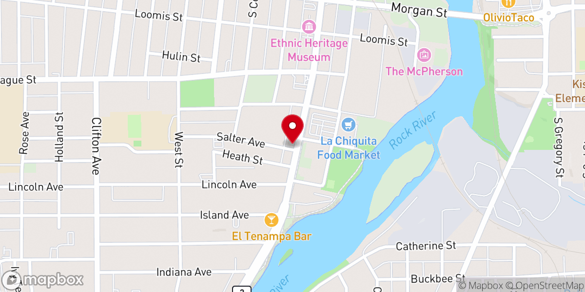 Map showing location of Holiness Church of God