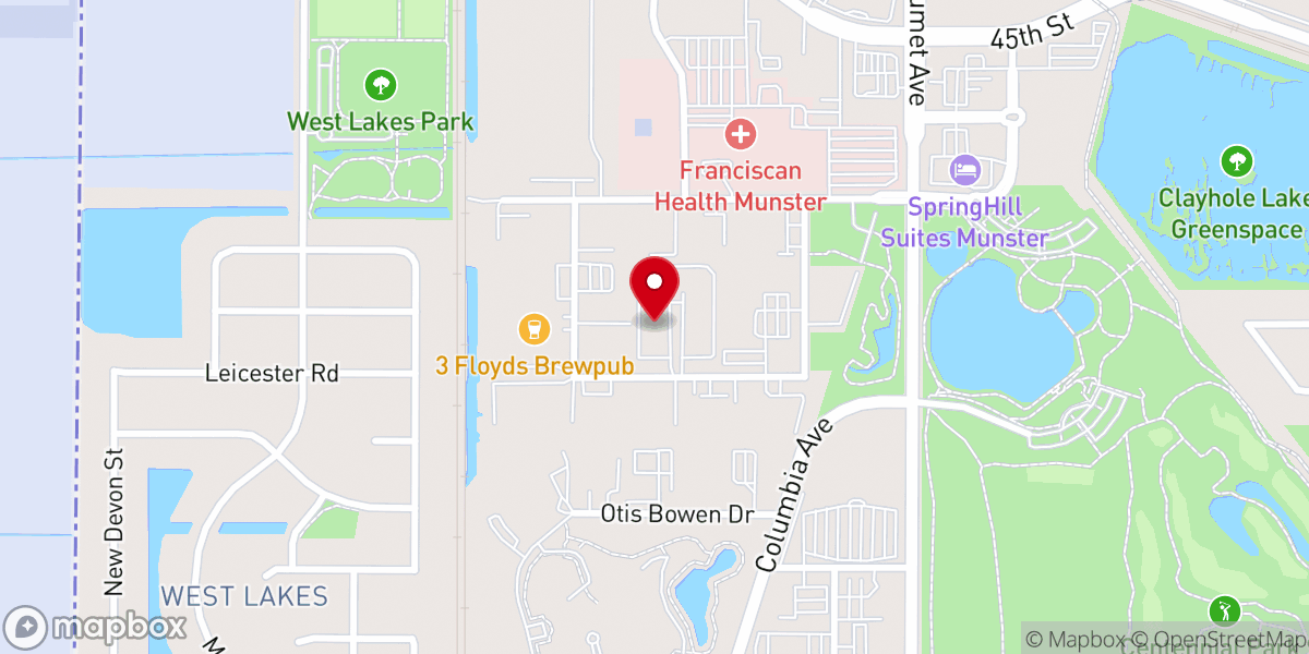 Map showing location of Congregation Beth Israel