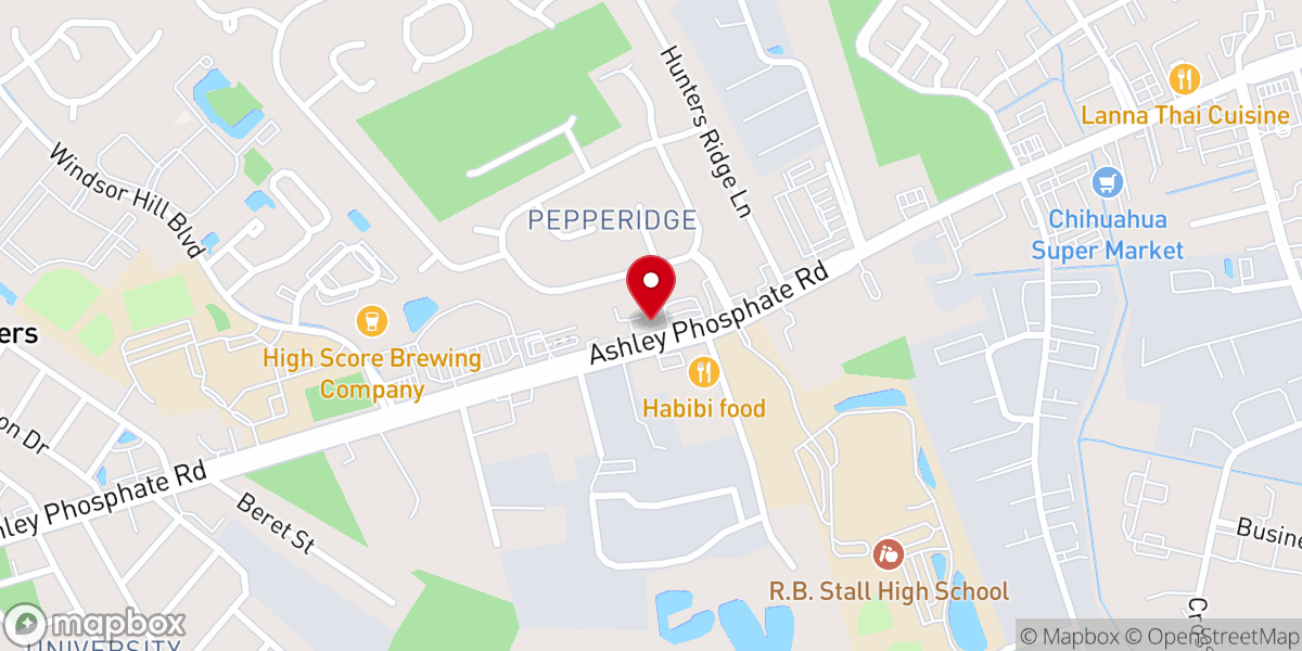 Map showing location of Impact Center