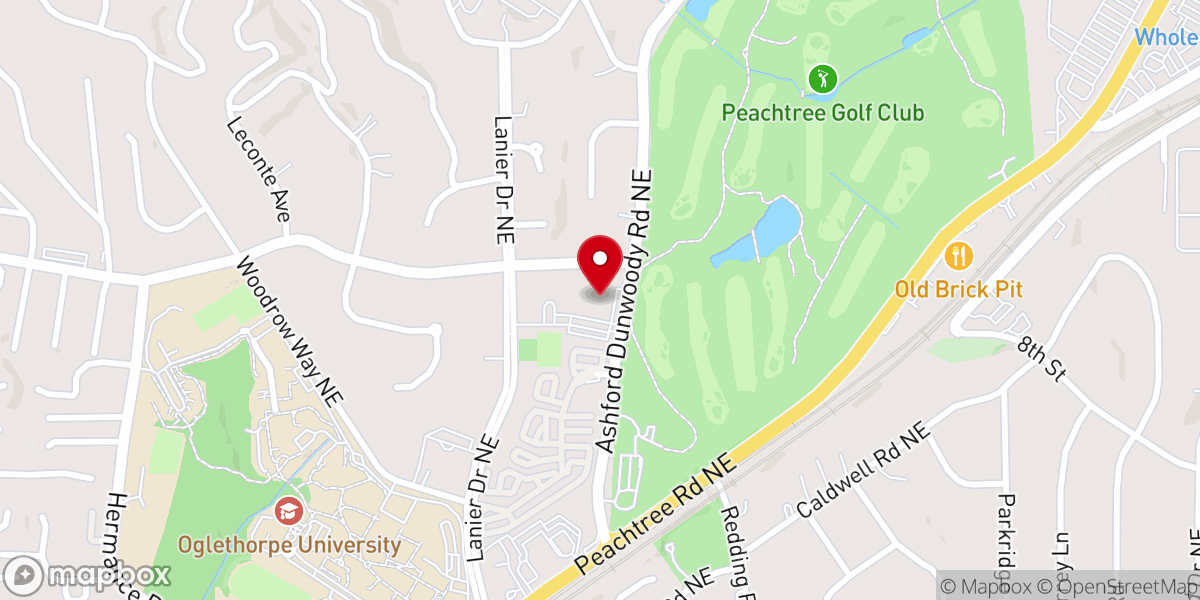 Map showing location of St. Martin in the Fields Episcopal Church