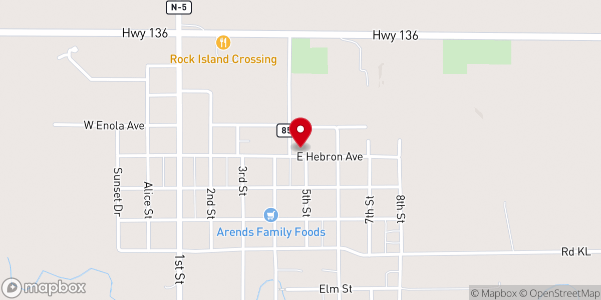 Map showing location of St Peter Lutheran Church (LCMS)
