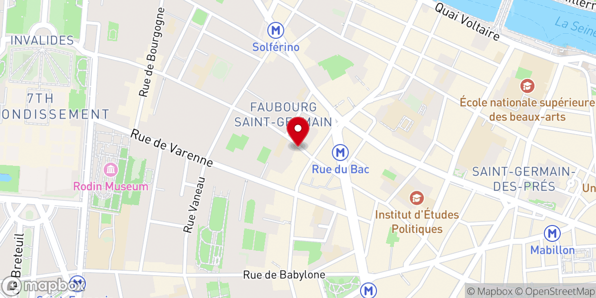 Map showing location of Dominicaines Du Rosaire