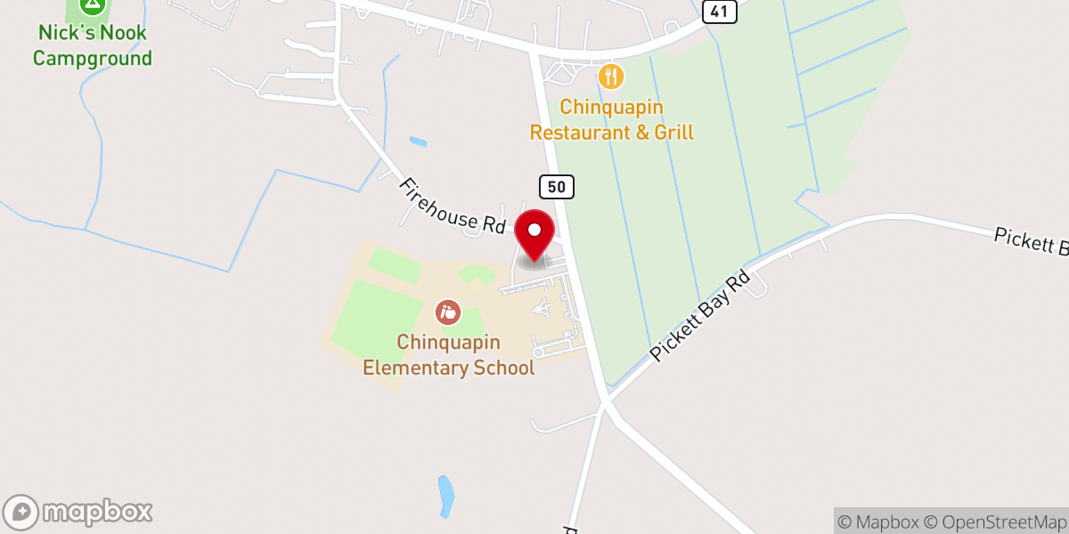 Map showing location of First Missionary Baptist Church