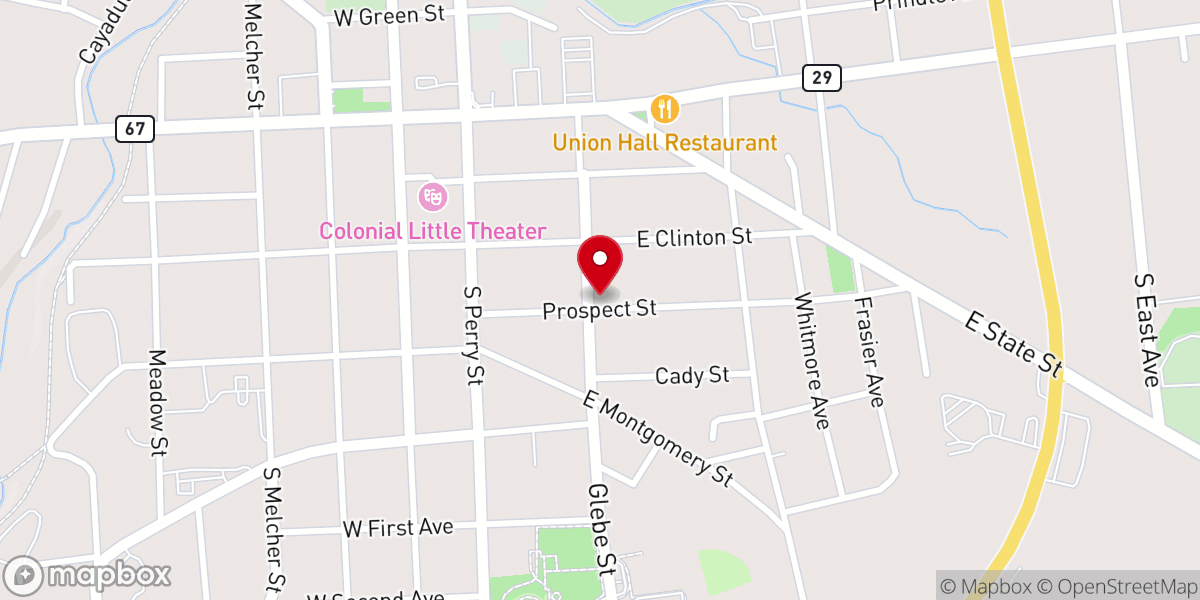 Map showing location of Prophetic Destiny Ministry