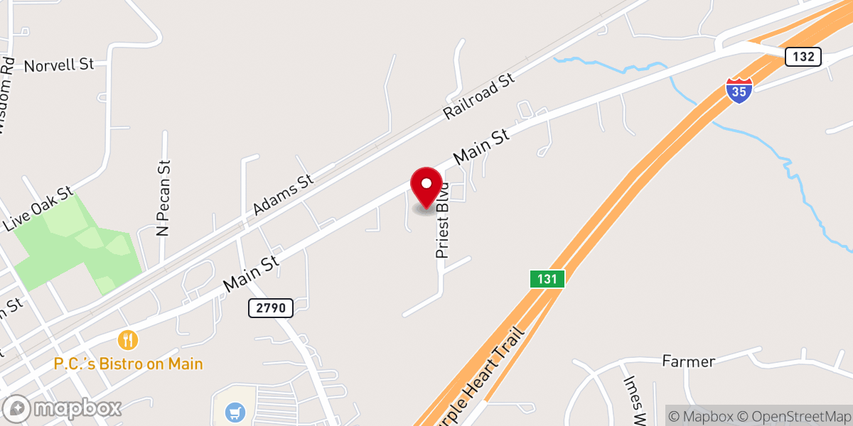 Map showing location of Iglesia Pentecostal Unida Hispana San Antonio # 2