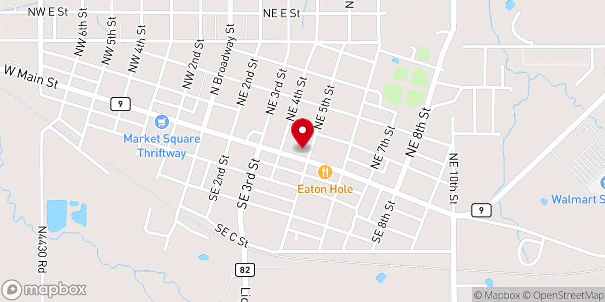 Map showing location of The Well