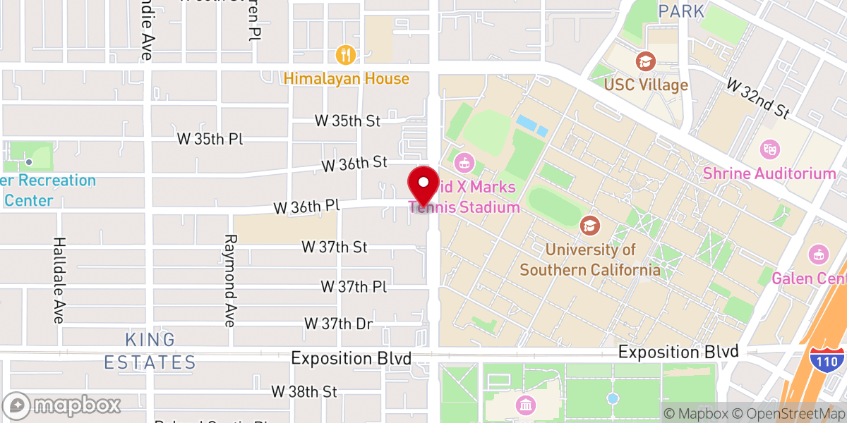 Map showing location of St Mark's Lutheran Church