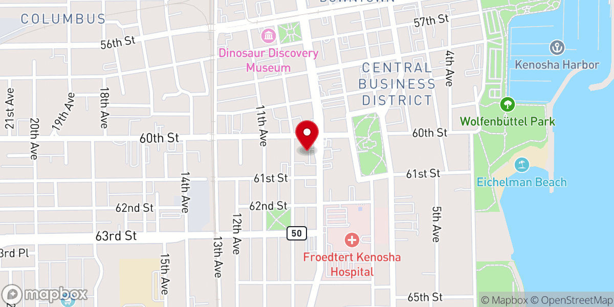 Map showing location of First United Methodist Church
