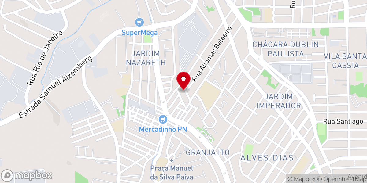 Map showing location of SEGUNDA IGREJA BATISTA MONTE SINAI