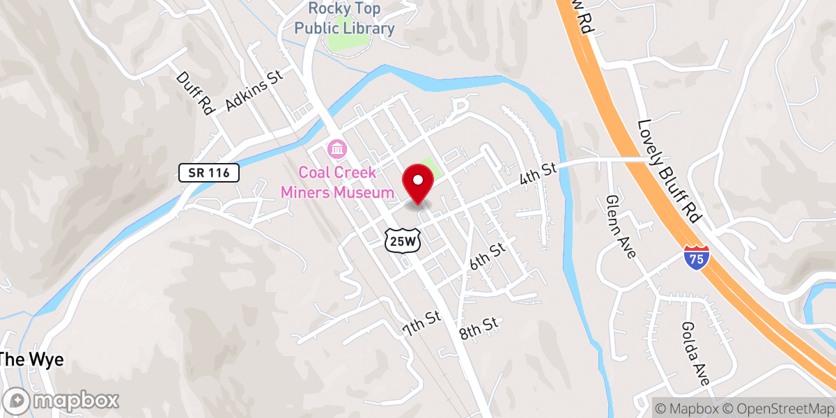 Map showing location of Church Office - Welcome Center