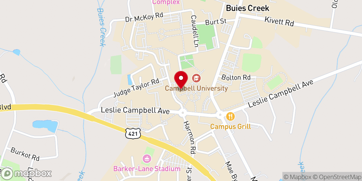 Map showing location of Butler Chapel