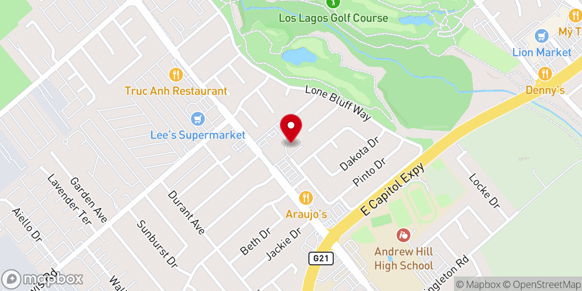 Map showing location of St Maria Goretti Church
