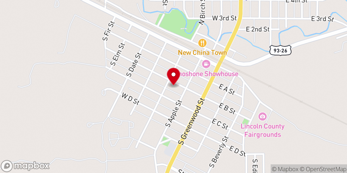 Map showing location of St Peter's Catholic Church