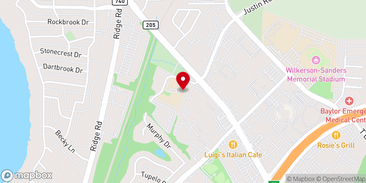 Map showing location of Crosspoint Community Church