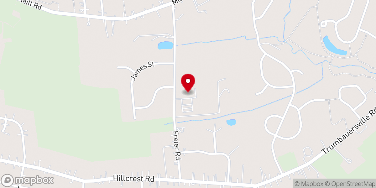 Map showing location of Quakertown United Methodist church