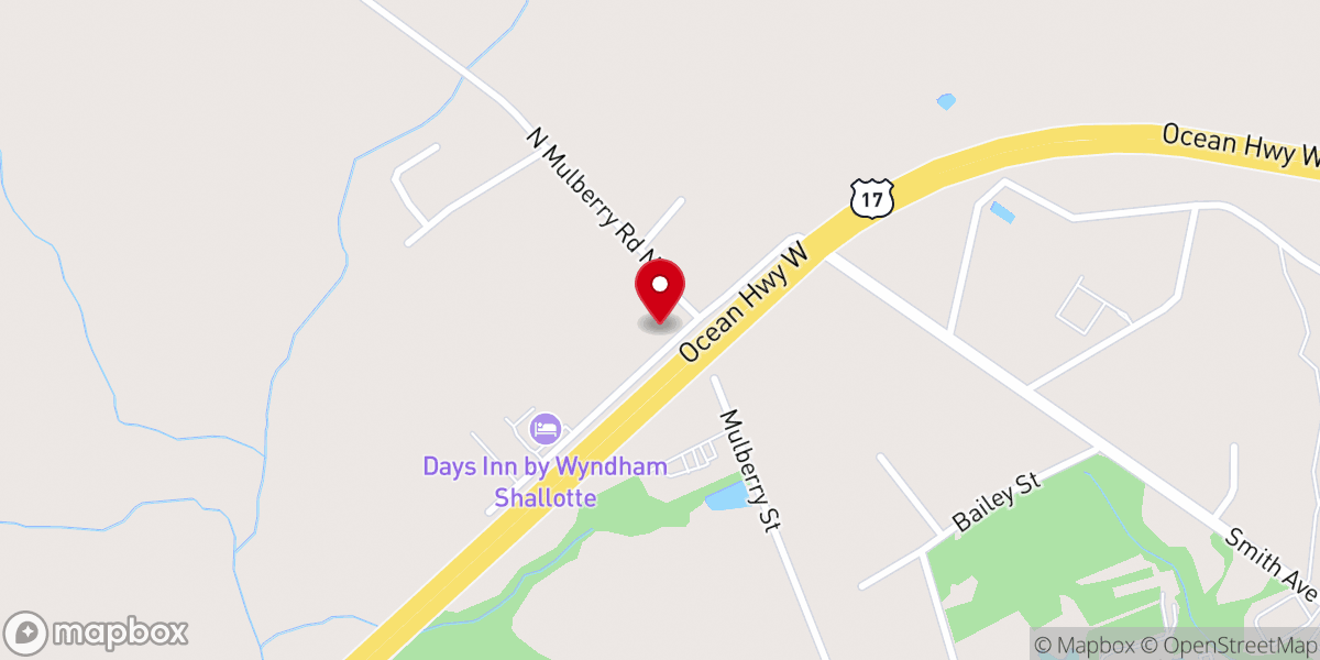 Map showing location of The Lords Food Pantry
