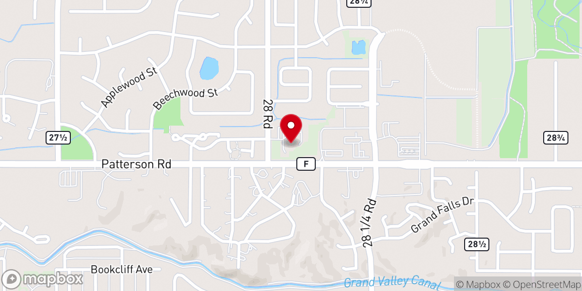 Map showing location of First Church of the Nazarene