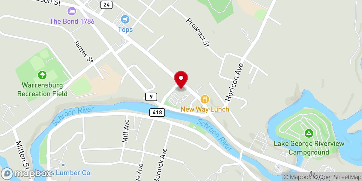 Map showing location of Cross Robert J