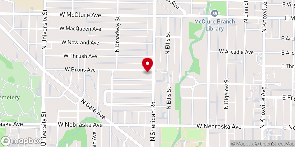 Map showing location of House of Prayer Ministries