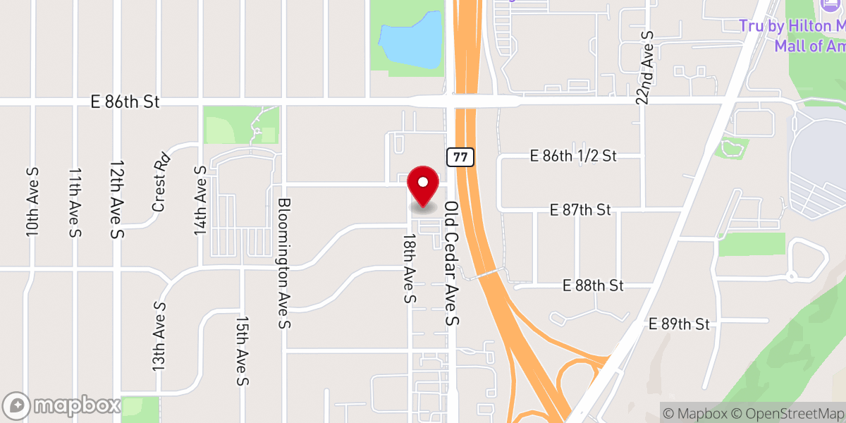 Map showing location of Grace Lutheran Church - ELCA