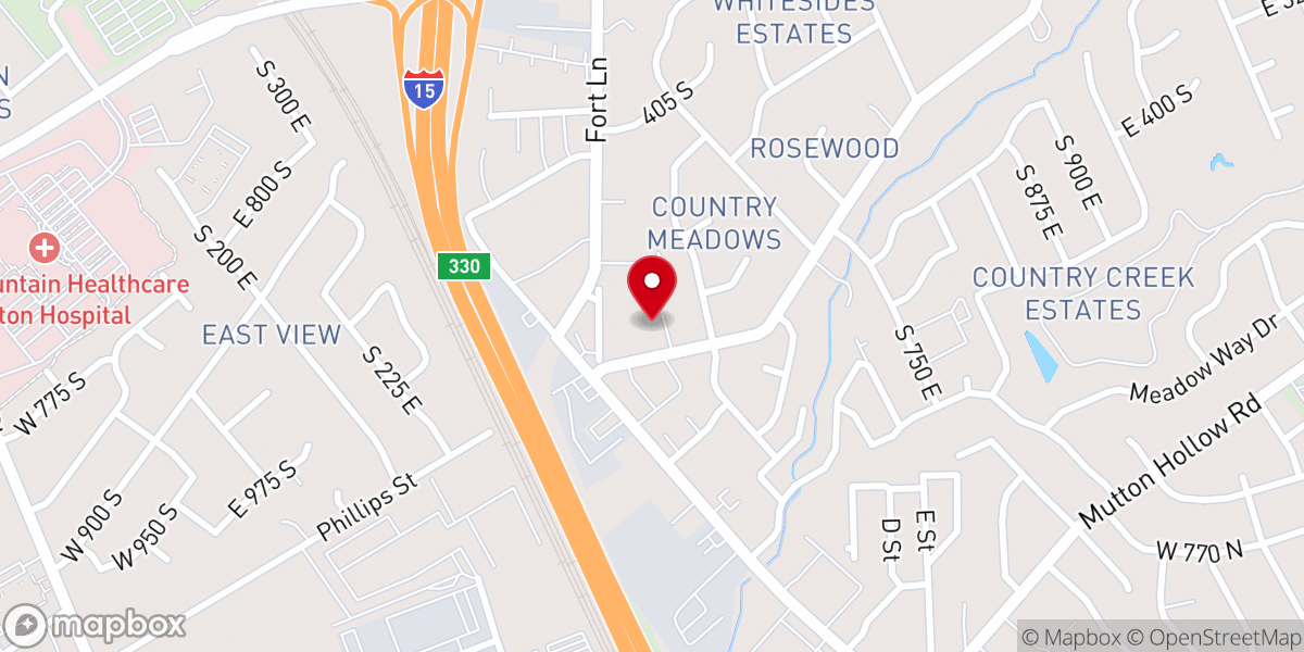 Map showing location of Rosewood Lane Church of the Nazarene