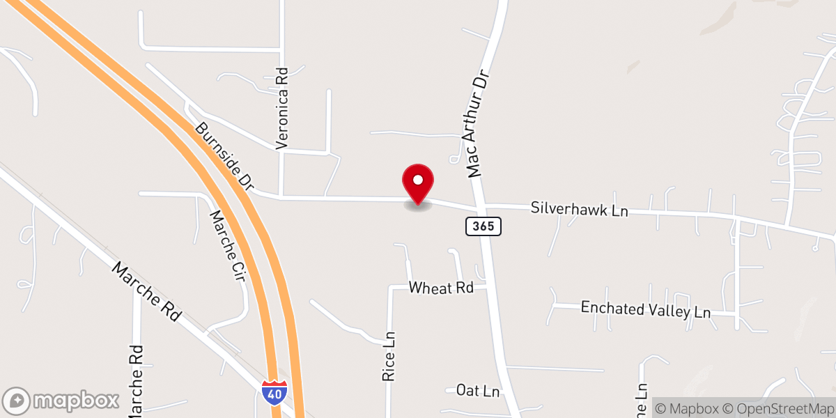 Map showing location of New Life Christian Methodist