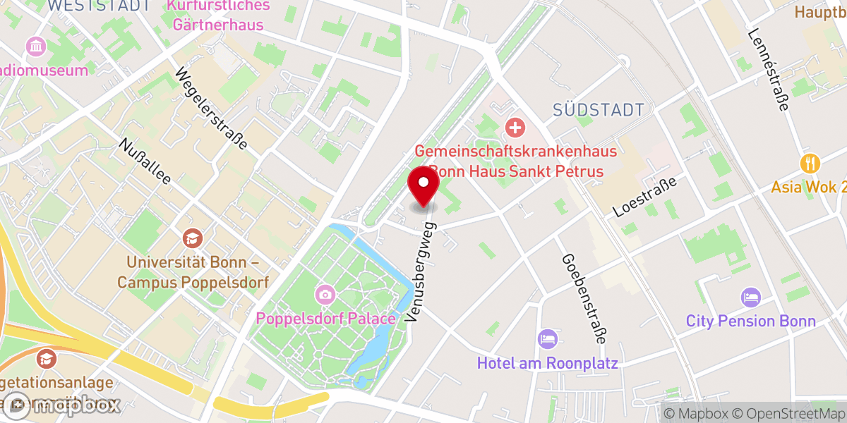 Map showing location of Evangelische Studierendengemeinde