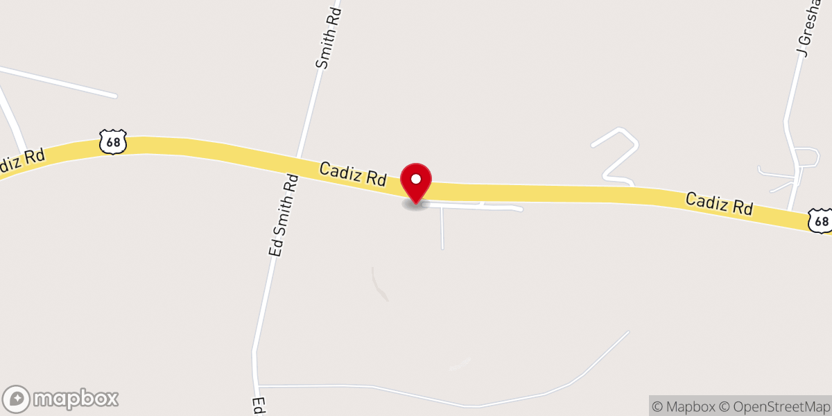 Map showing location of Shiloh Church
