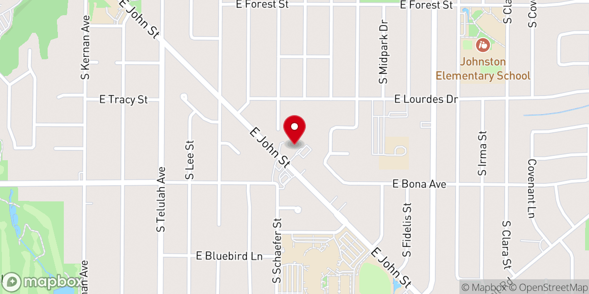 Map showing location of Cross Walk Church