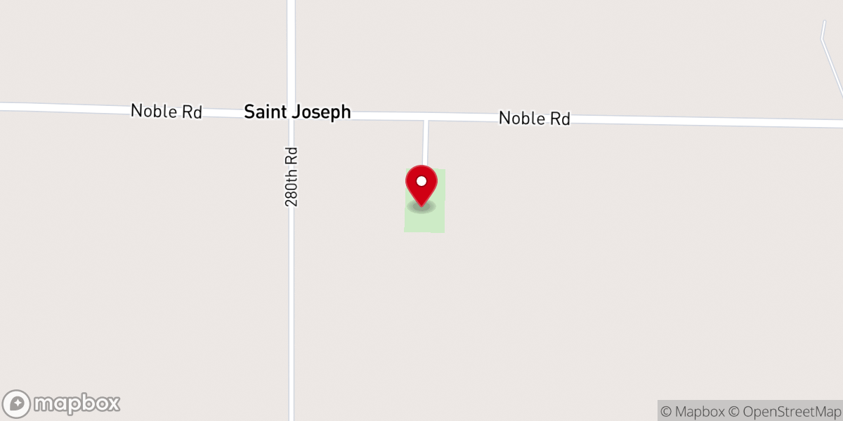 Map showing location of Sigefrois Breault
