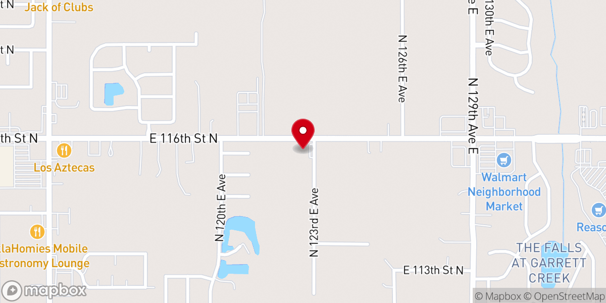 Map showing location of Fireside Baptist Church