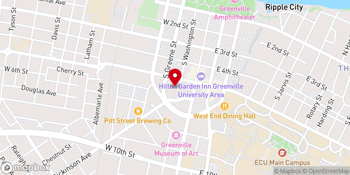 Map showing location of Jarvis Memorial United Methodist Church