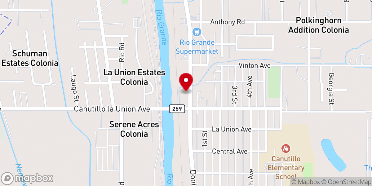 Map showing location of Iglesia Cristo Es La Luz