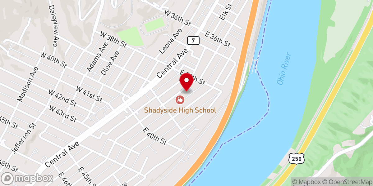 Map showing location of Lincoln Avenue United Methodist