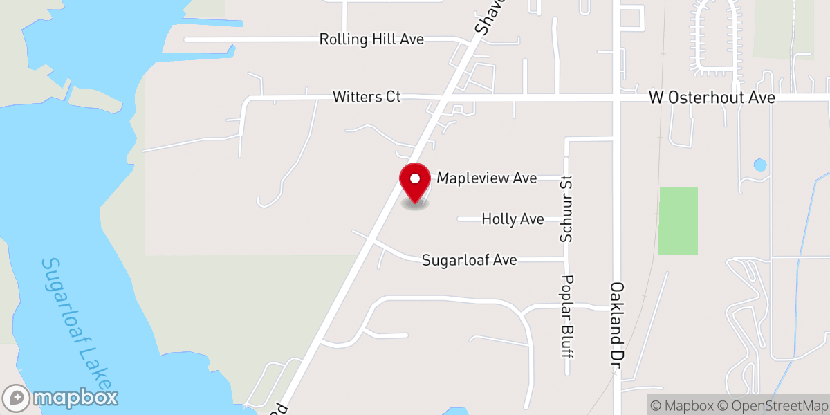Map showing location of Cherry Creek Community Church