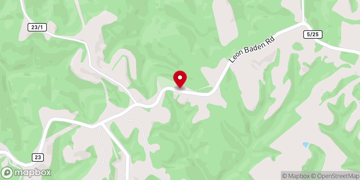 Map showing location of Bethel Church