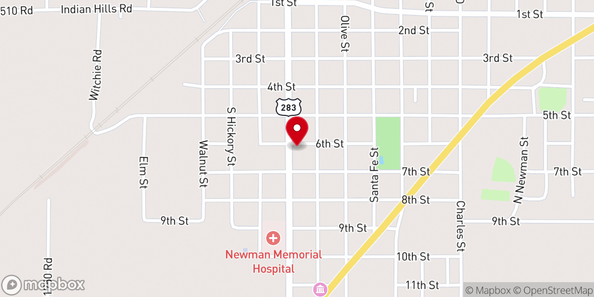 Map showing location of Holy Name Catholic Church