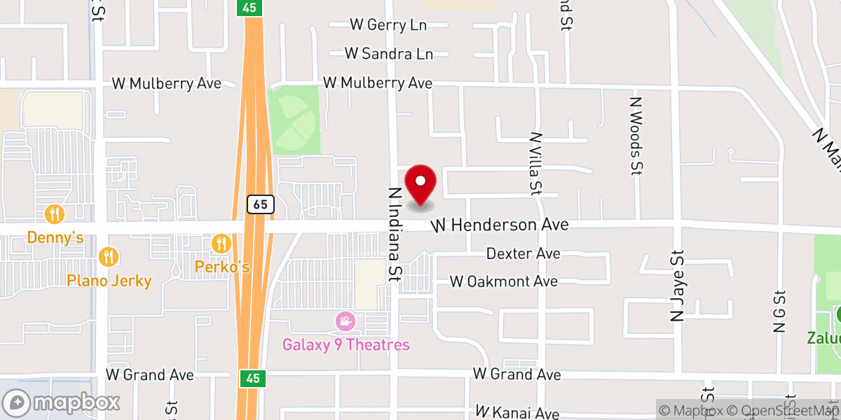 Map showing location of Trinity Lutheran Church -Porterville (ELCA)