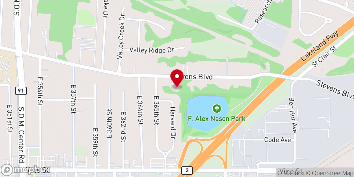 Map showing location of Community of the Holy Spirit