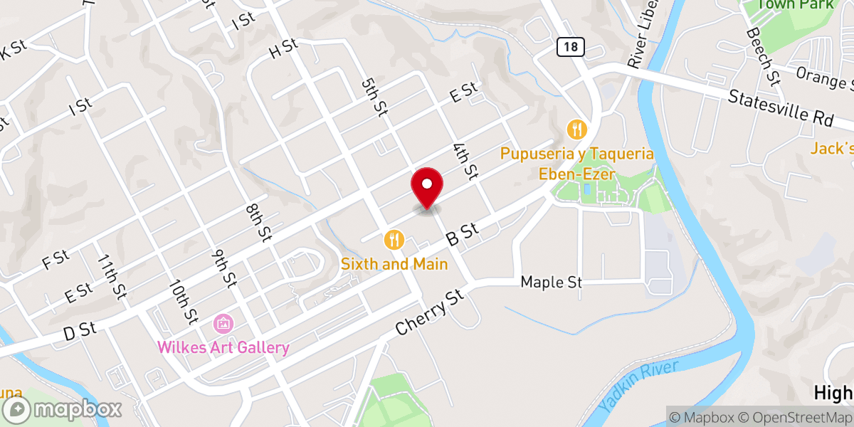Map showing location of SONcrest Outreach