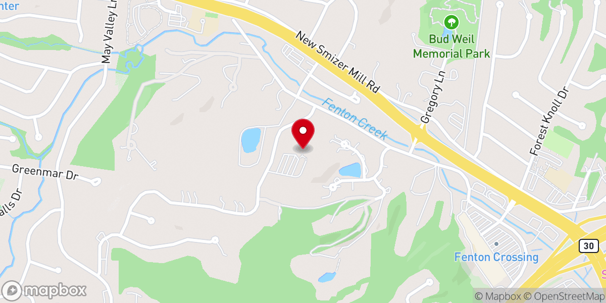 Map showing location of First Baptist Church of Fenton