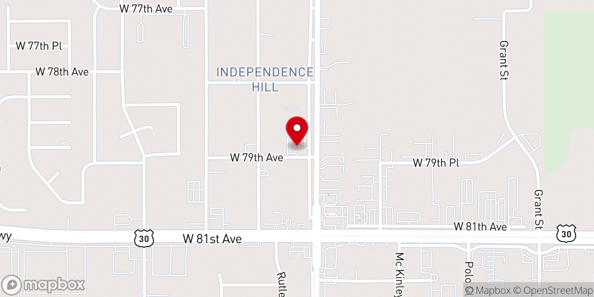 Map showing location of Iglesia Adventista del Séptimo Día Merrillville