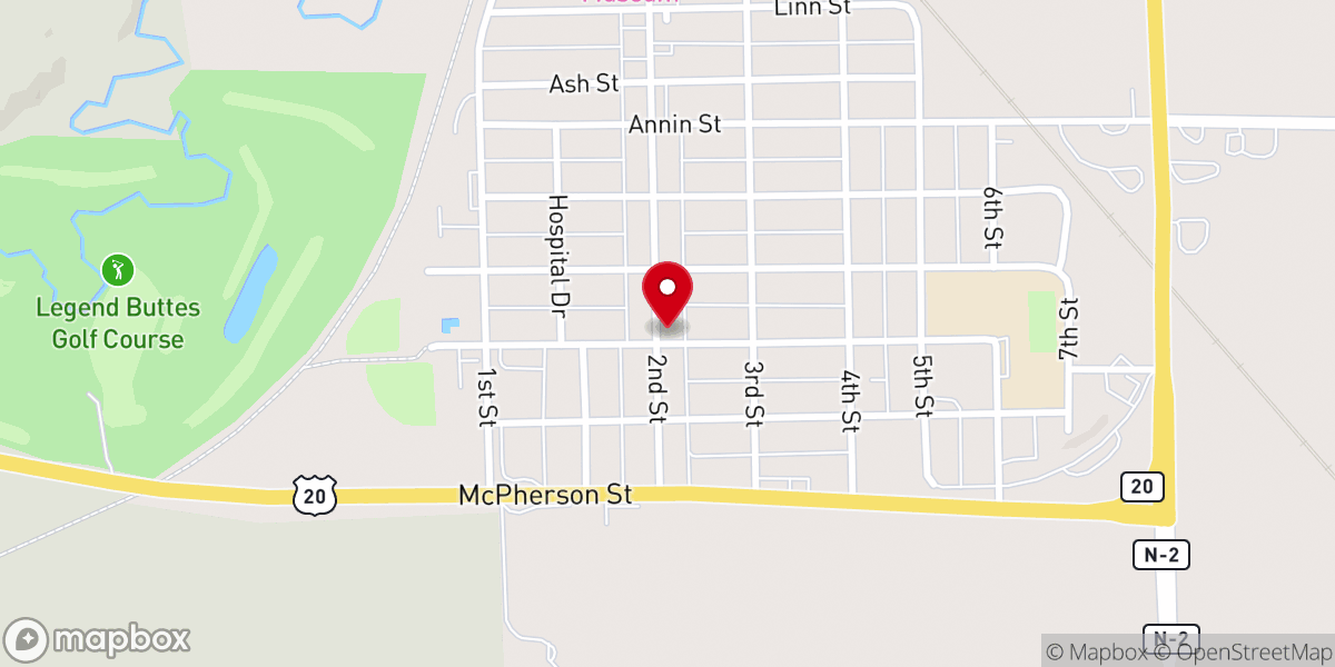 Map showing location of Bethlehem Evangelical Lutheran Church - LCMS